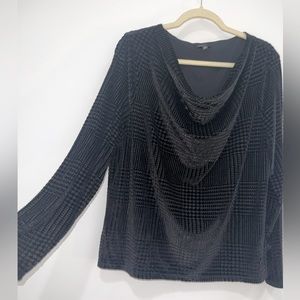 Talbots Velvet Scoop Neck Blouse